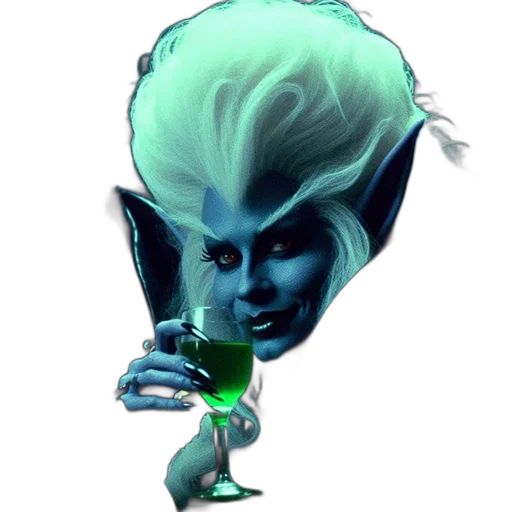 creature, staff, dragon, face transparent PNG cut-out