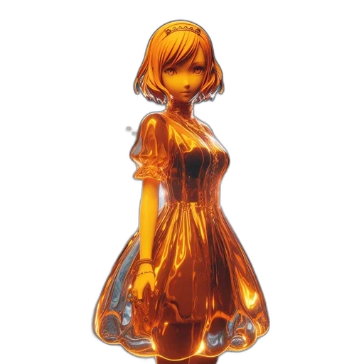 dress, crown, concept art, 3d render transparent PNG cut-out