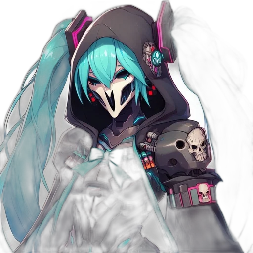 mask, robot, jacket, weapon transparent PNG cut-out