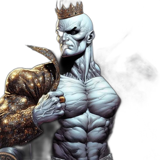 comic book art, concept art, fantasy art, imposing transparent PNG cut-out