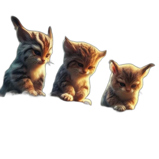 animal, concept art, 3d render, photorealistic transparent PNG cut-out