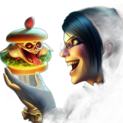 food, concept art, fantasy art, 3d render transparent PNG cut-out