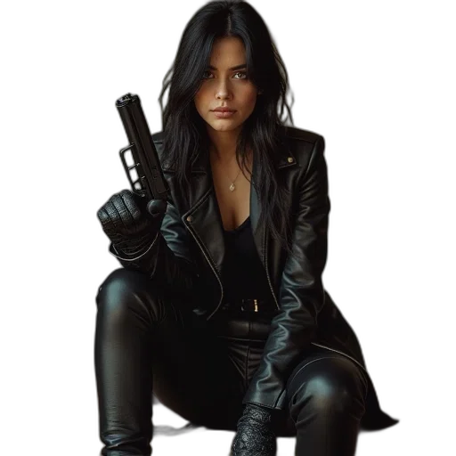 weapon, jacket, concept art, comic book art transparent PNG cut-out