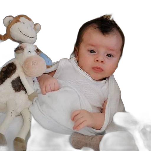 photorealistic, 3d render, baby, laying transparent PNG cut-out
