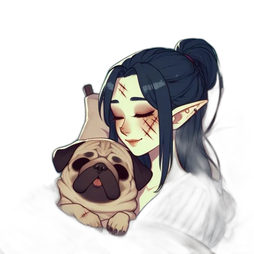 mask, creature, staff, face transparent PNG cut-out