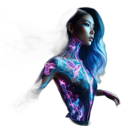 dress, robot, concept art, fantasy art transparent PNG cut-out