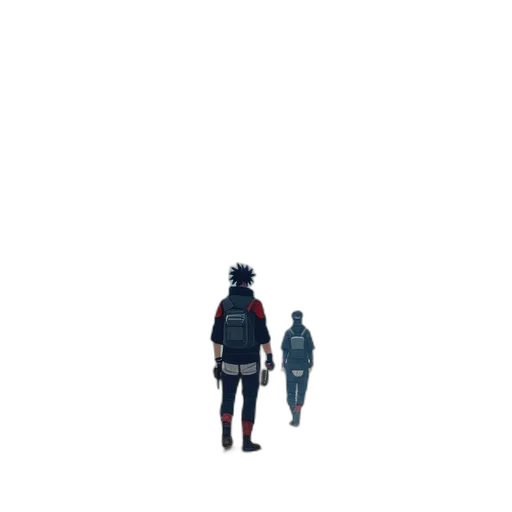 jacket, robot, umbrella, pixel art transparent PNG cut-out