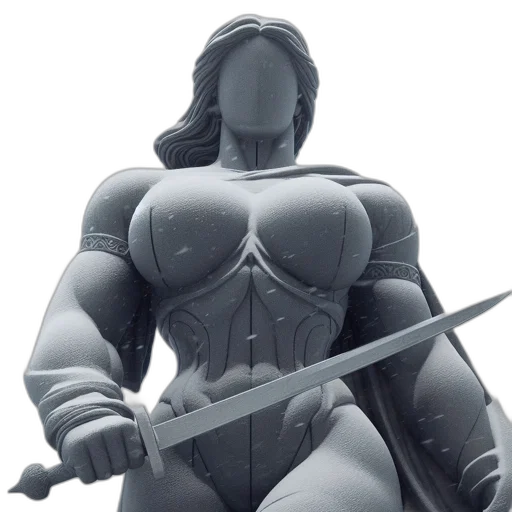 sword, weapon, concept art, 3d render transparent PNG cut-out