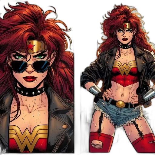 comic book art, concept art, cartoon, fantasy art transparent PNG cut-out