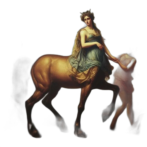 crown, dress, staff, animal transparent PNG cut-out