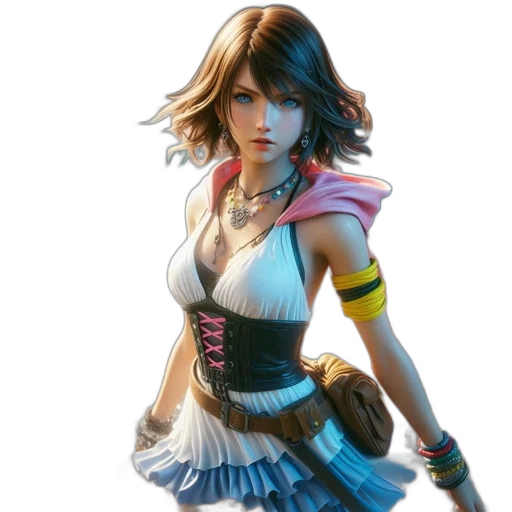 dress, concept art, fantasy art, 3d render transparent PNG cut-out