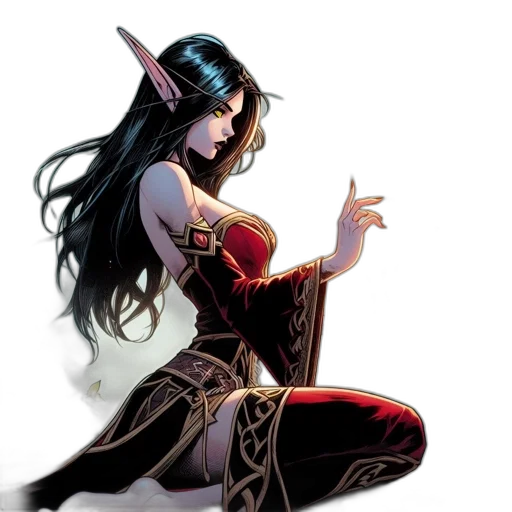 fantasy art, concept art, comic book art, pixel art transparent PNG cut-out