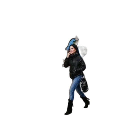 jacket, staff, hat, umbrella transparent PNG cut-out