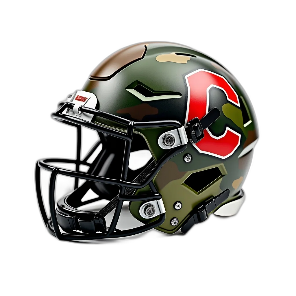 close-up, football, helmet, camouflage transparent PNG cut-out