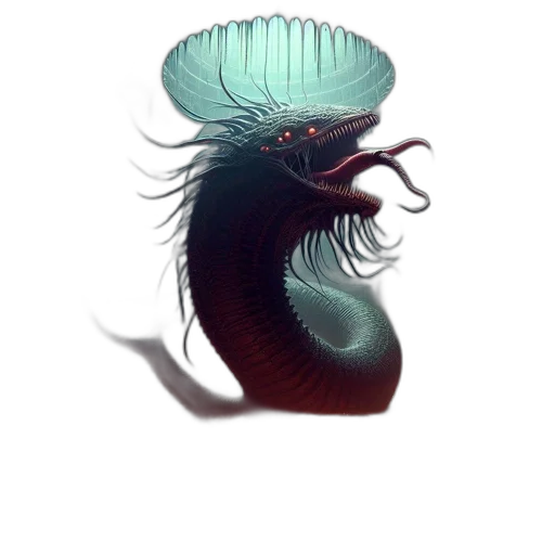 creature, dragon, hair, animal transparent PNG cut-out