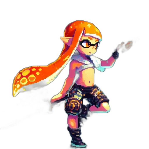 weapon, jacket, dress, staff transparent PNG cut-out