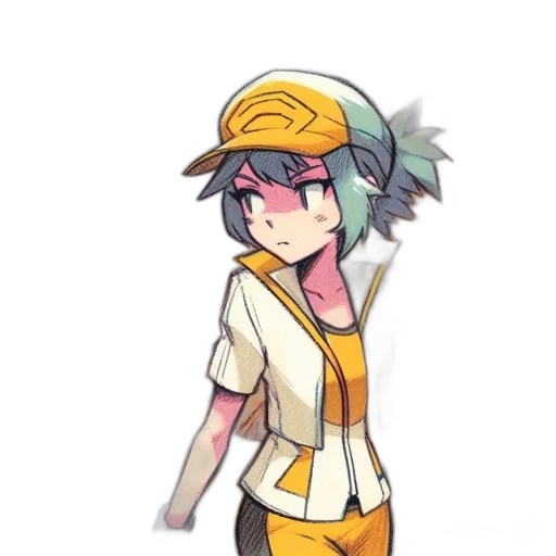 staff, hat, weapon, creature transparent PNG cut-out