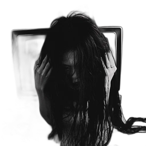 hair, mask, face, creature transparent PNG cut-out