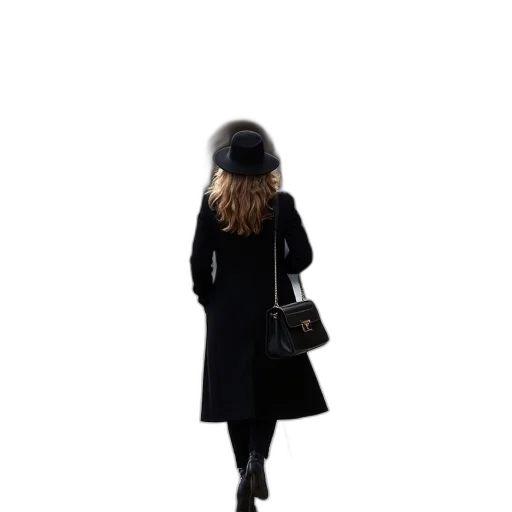 hat, jacket, dress, staff transparent PNG cut-out