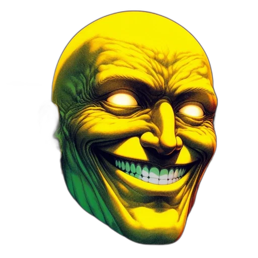 mask, face, creature, staff transparent PNG cut-out