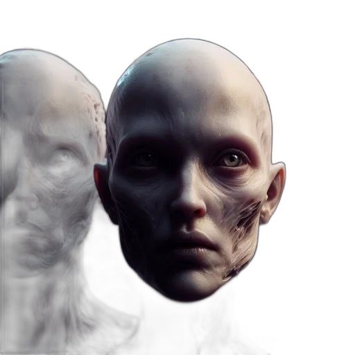 face, robot, mask, creature transparent PNG cut-out