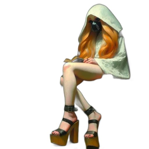 dress, mask, hat, umbrella transparent PNG cut-out