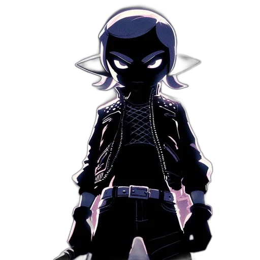jacket, mask, weapon, staff transparent PNG cut-out