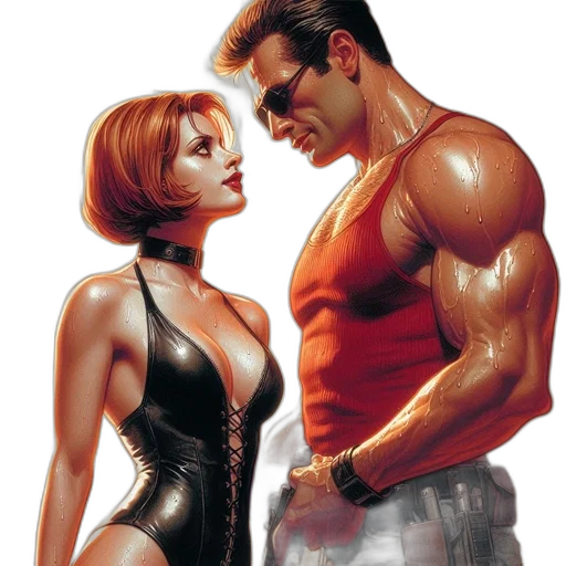 comic book art, concept art, cyberpunk, photorealistic transparent PNG cut-out