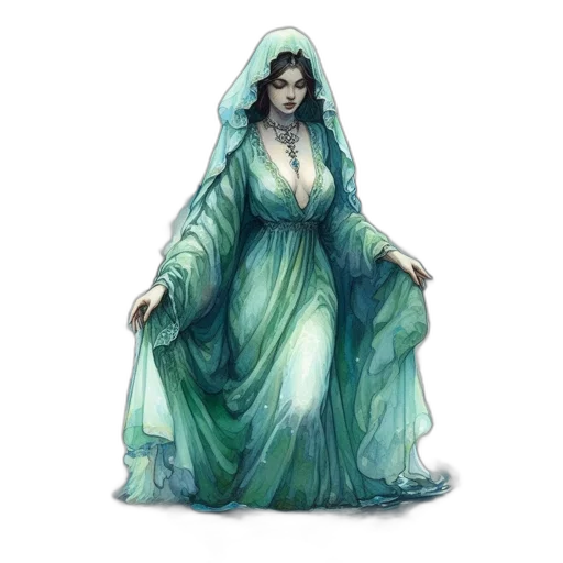 dress, fantasy art, concept art, pixel art transparent PNG cut-out