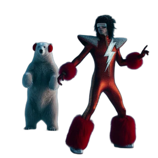 concept art, 3d render, outer space, polar transparent PNG cut-out