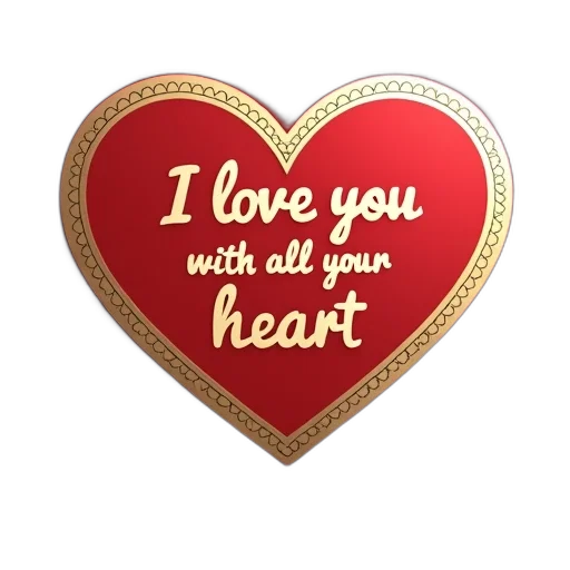 valentine, day, card, red transparent PNG cut-out