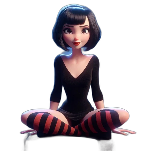 dress, concept art, 3d render, cartoon transparent PNG cut-out