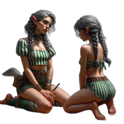 dress, fantasy art, concept art, 3d render transparent PNG cut-out