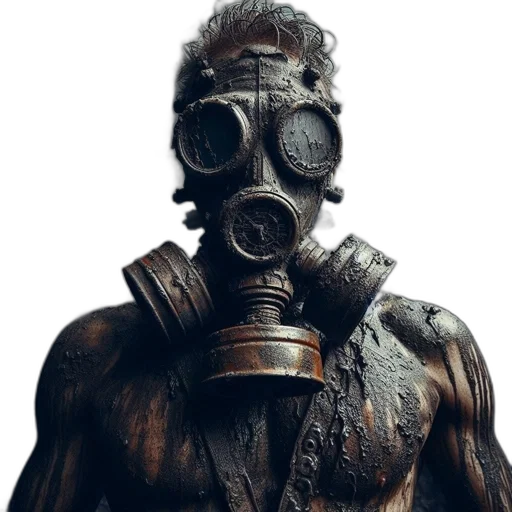 mask, jacket, robot, face transparent PNG cut-out