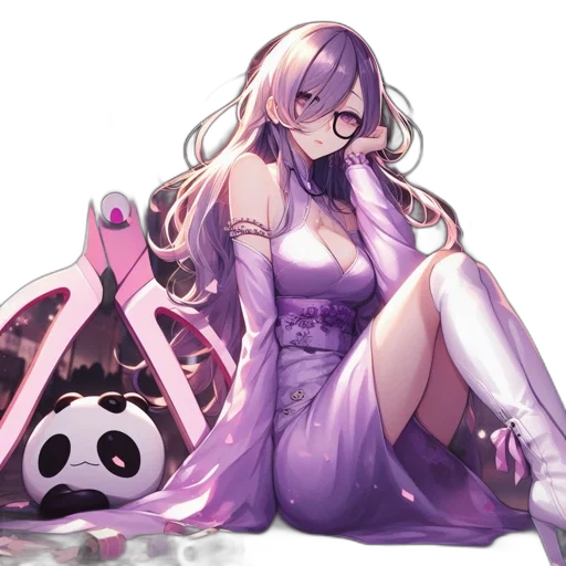 dress, staff, weapon, concept art transparent PNG cut-out