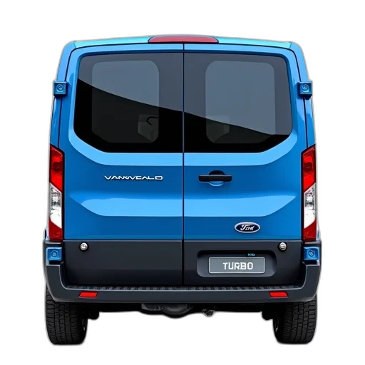 car, 3d render, blue, ford transparent PNG cut-out