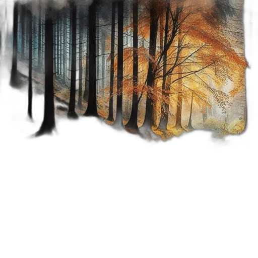 tree, hair, creature, jacket transparent PNG cut-out