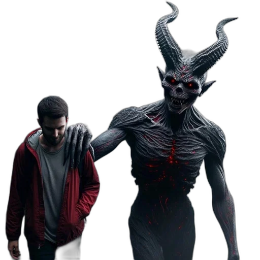 creature, mask, concept art, 3d render transparent PNG cut-out