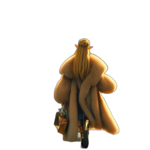 jacket, staff, hair, dress transparent PNG cut-out