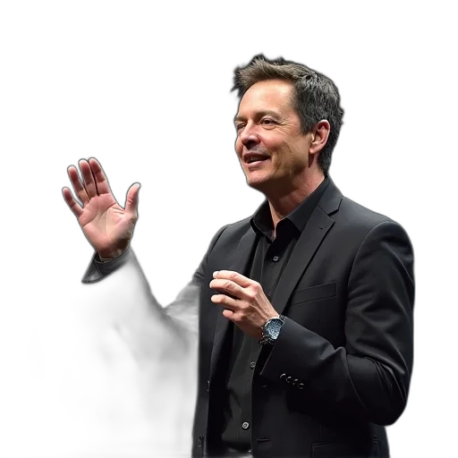 robot, jacket, staff, tesla transparent PNG cut-out