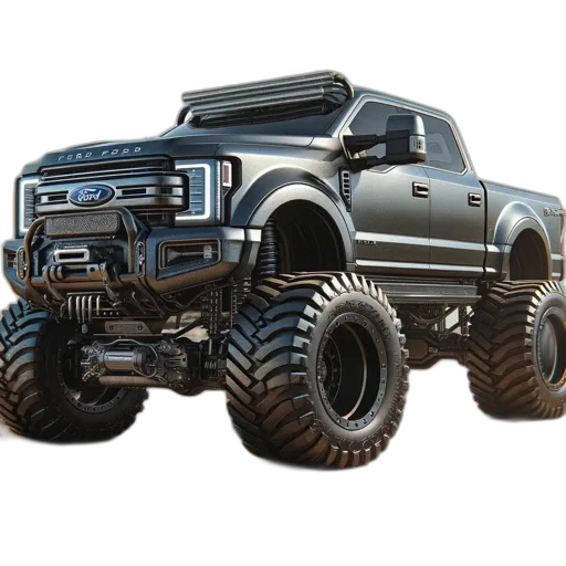 car, weapon, 3d render, concept art transparent PNG cut-out