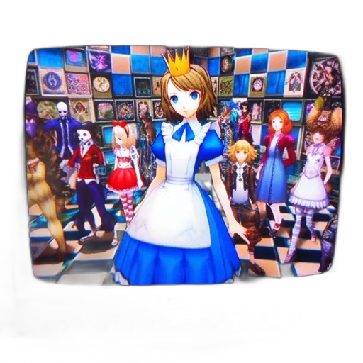 dress, crown, 3d render, anime transparent PNG cut-out
