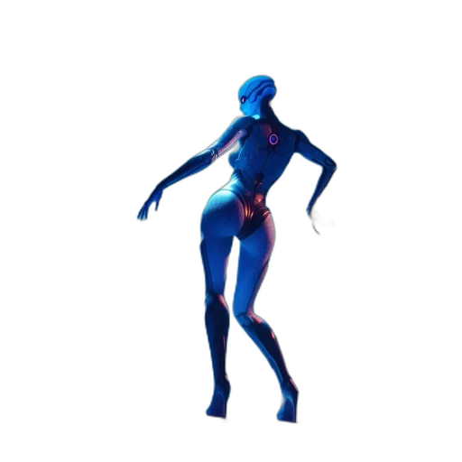 creature, dress, robot, staff transparent PNG cut-out