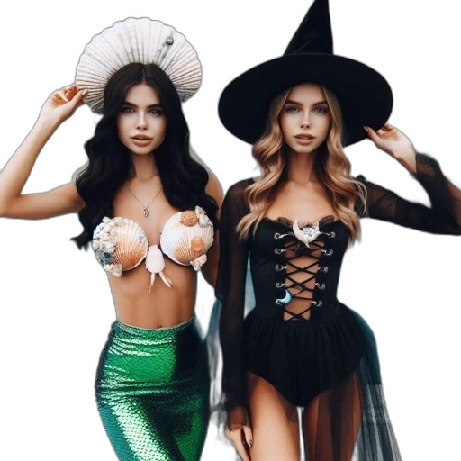 hat, dress, fantasy art, pixel art transparent PNG cut-out