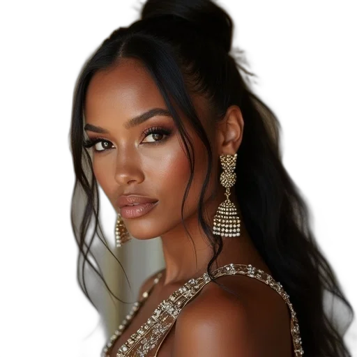 jewelry, face, hair, crown transparent PNG cut-out