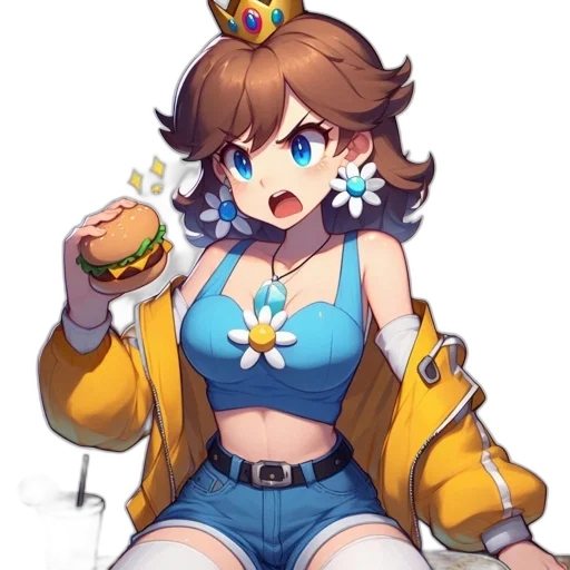 food, dress, crown, staff transparent PNG cut-out