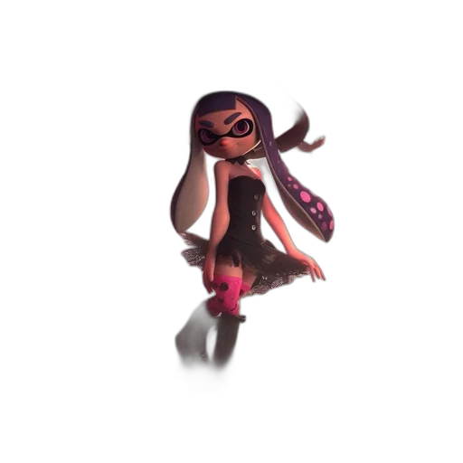 dress, weapon, creature, hair transparent PNG cut-out