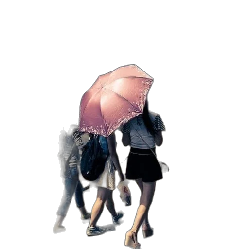 umbrella, jacket, dress, hat transparent PNG cut-out