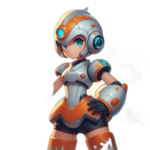 robot, weapon, staff, concept art transparent PNG cut-out