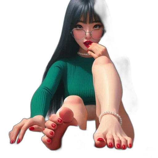 shoes, jewelry, dress, 3d render transparent PNG cut-out
